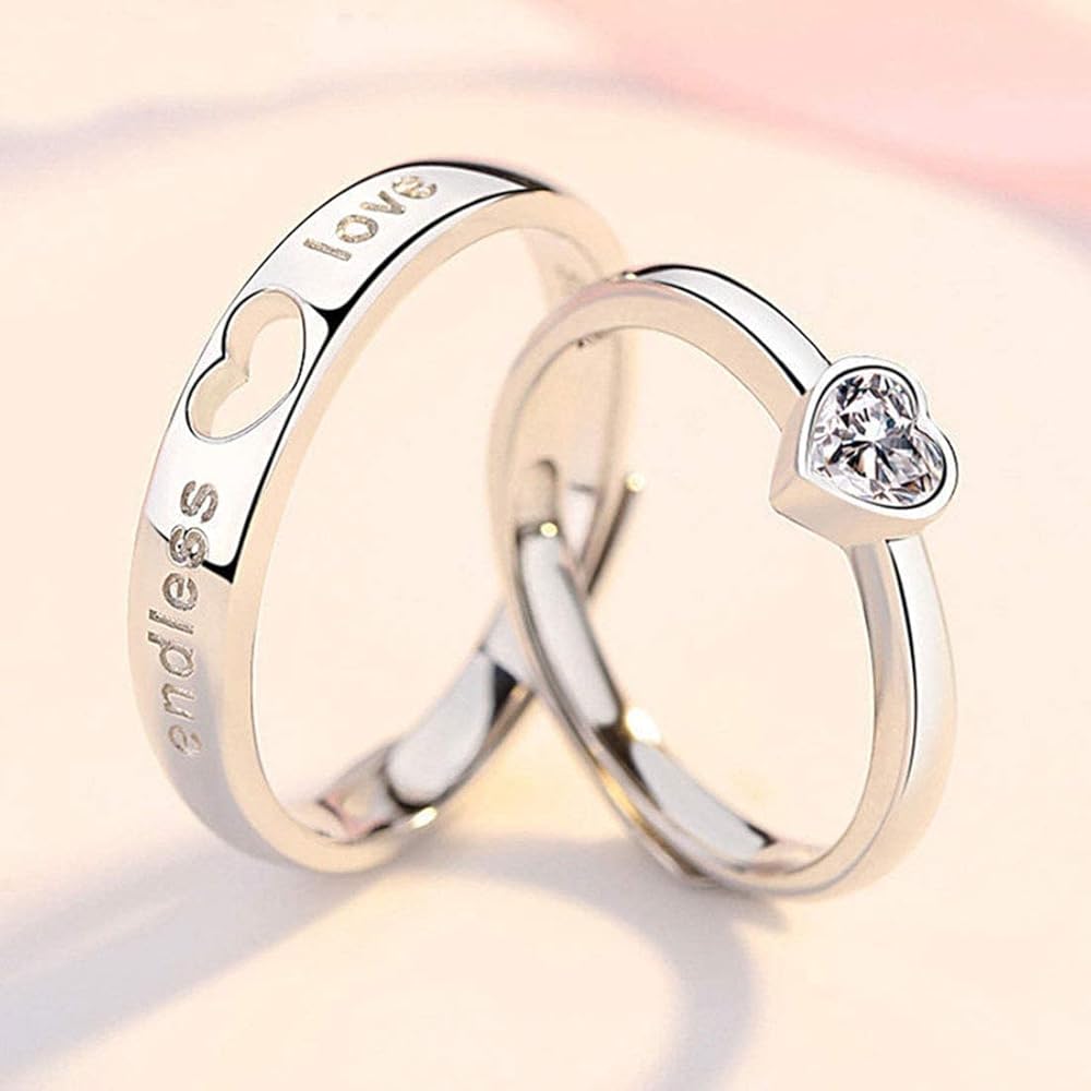 Fairy Friends Wedding Band – Korean Style Couple Party Ring