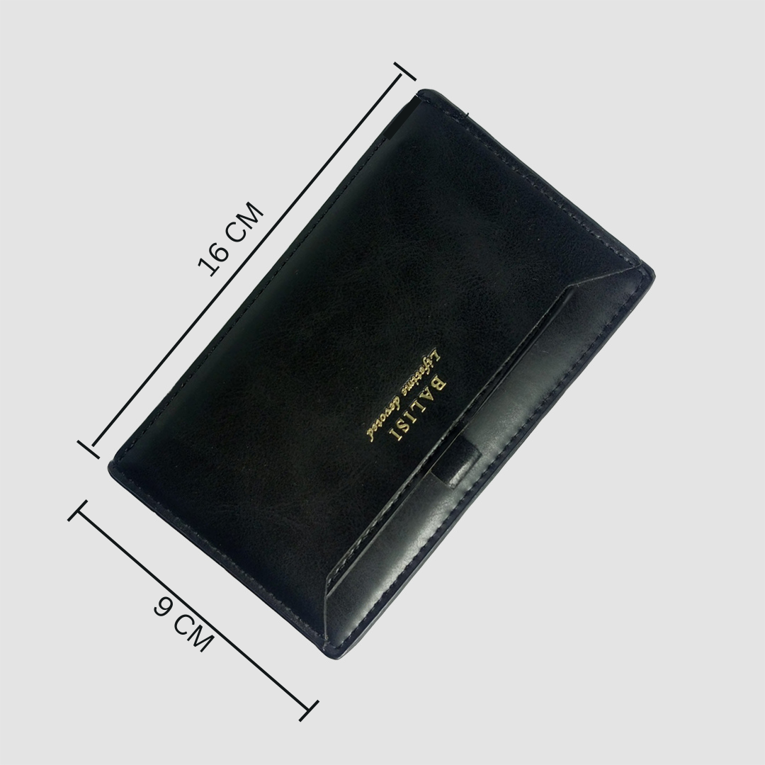 Balisi PU Leather Wallet with Extra Card Holder For Mens&Ladies (Full-Long)
