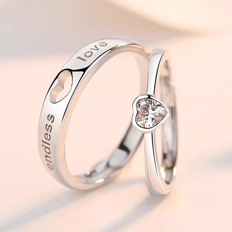 Fairy Friends Wedding Band – Korean Style Couple Party Ring