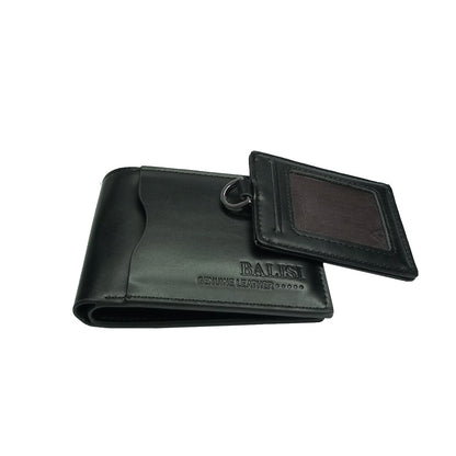Ultra-Fine PU Leather Wallet with Detachable Card Holder