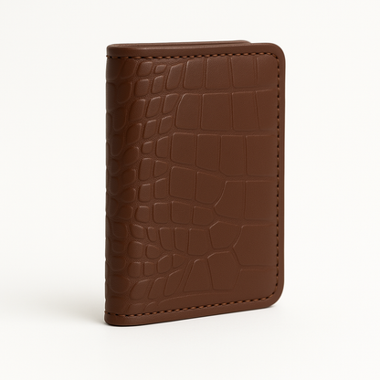 Premium Crocodile Pattern Leather Wallet – With Free Delivery