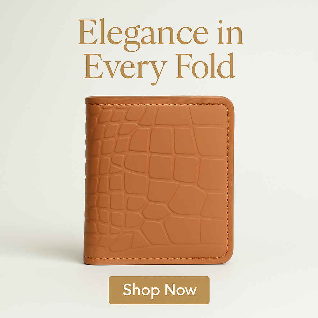 Premium Crocodile Pattern Leather Wallet – With Free Delivery