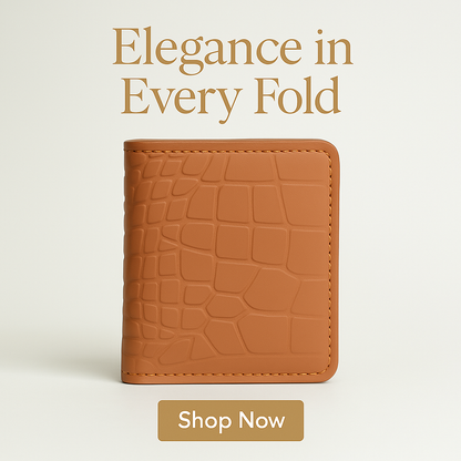 Premium Crocodile Pattern Leather Wallet – With Free Delivery
