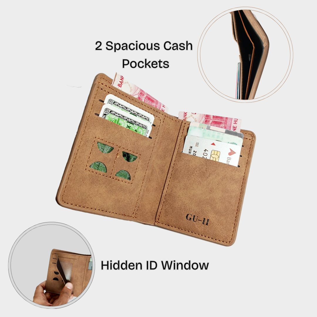 M Series Modern Bi-Fold Faux Wallet – With Free Delivery