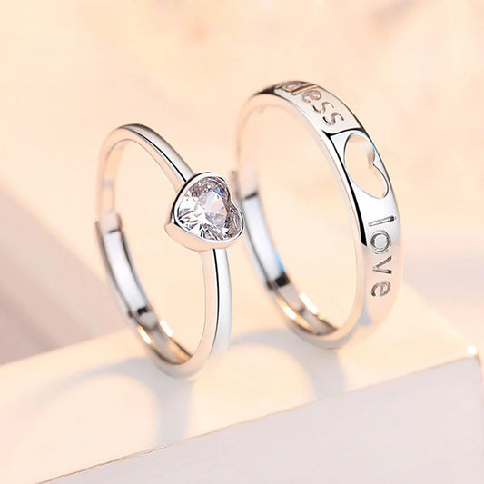 Fairy Friends Wedding Band – Korean Style Couple Party Ring