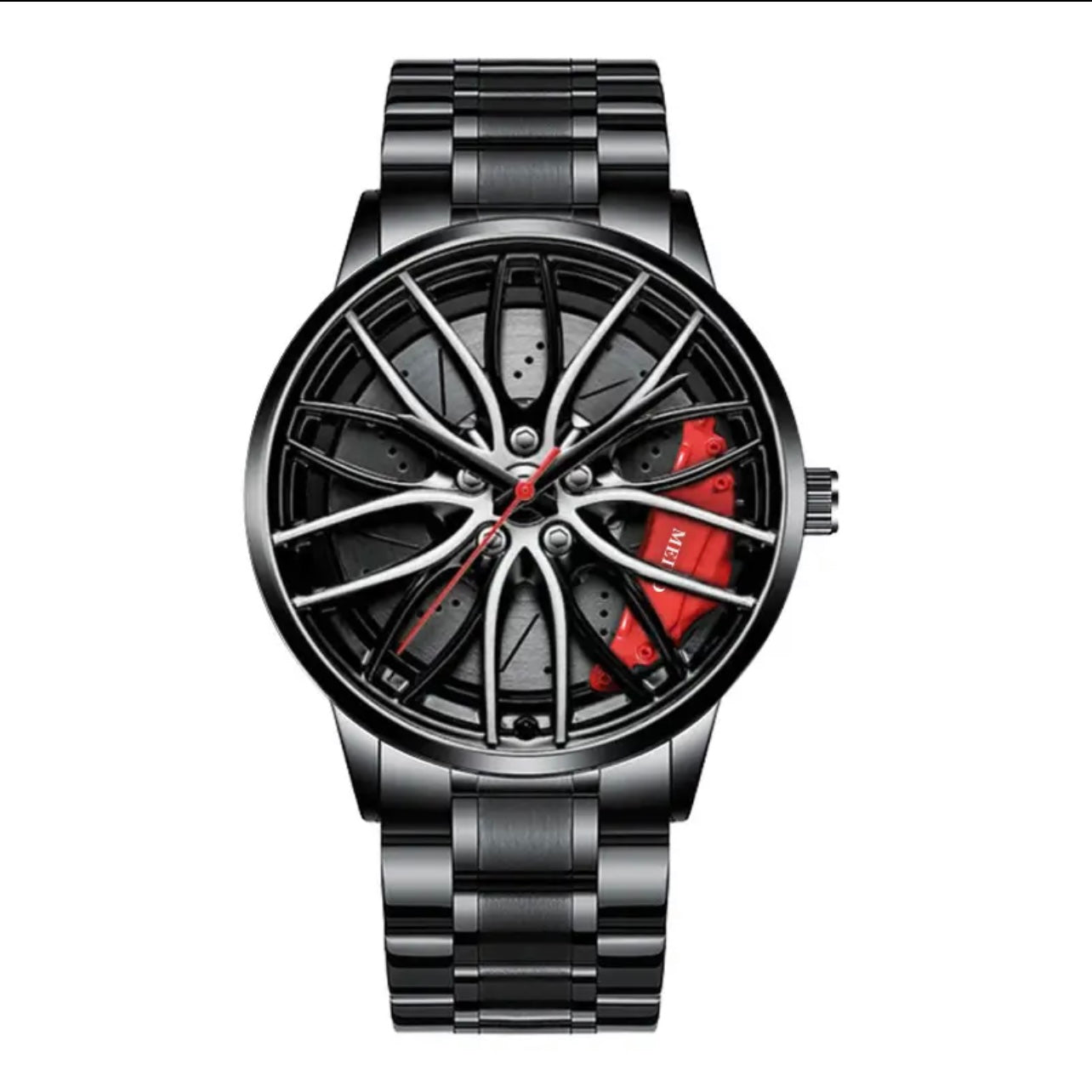 Wossen Whyl - The Alloy Wheel Watch with Stainless Steel Strap with fix dail
