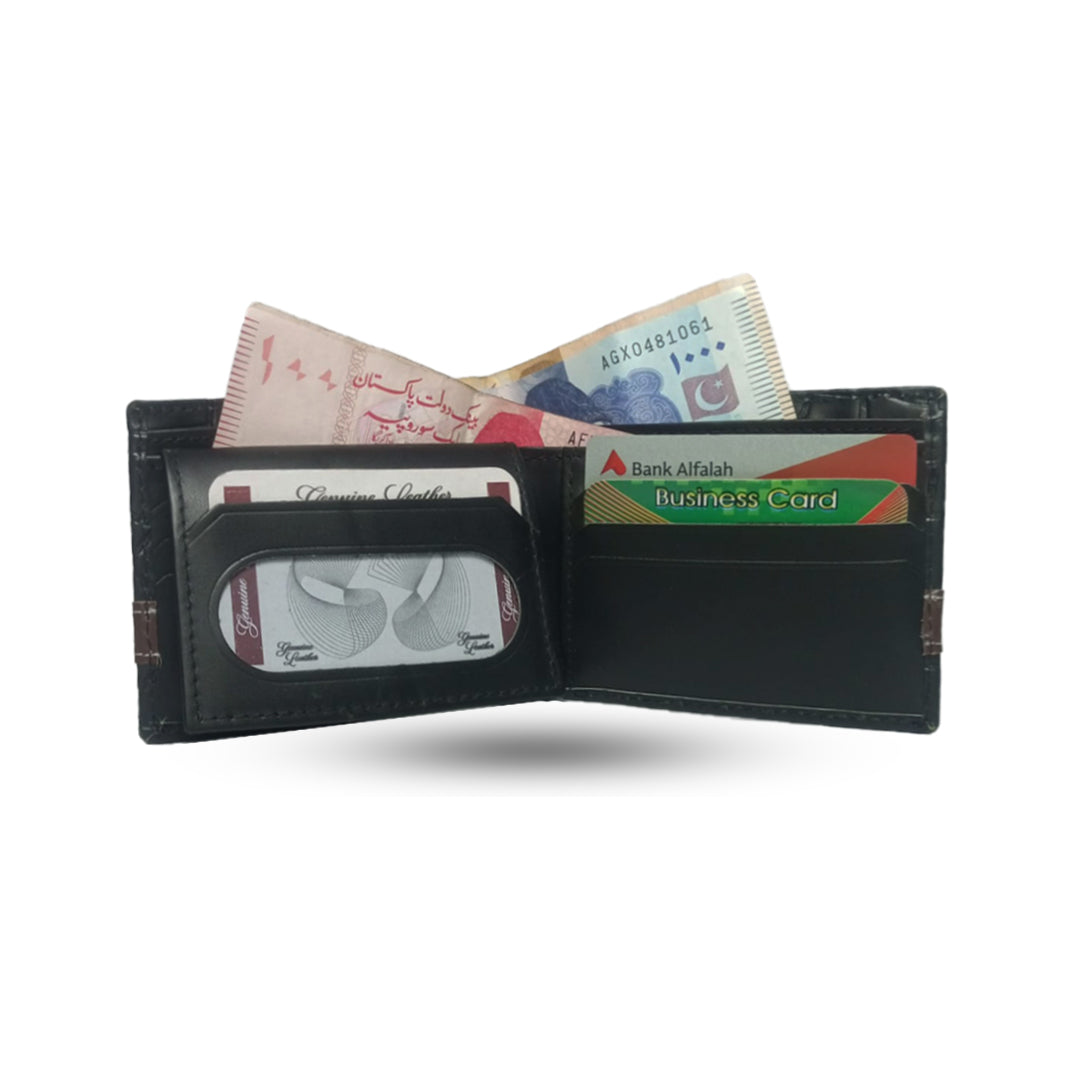 Crocodile-Embossed Premium Bifold Wallet for Men (With Free Delivery)